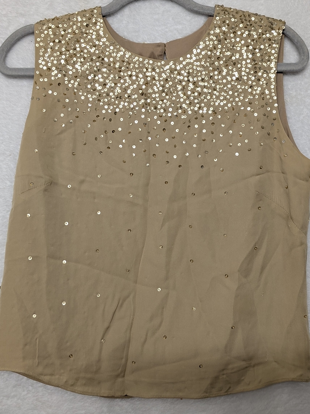 Talbots Gold Sequin Sleeveless Camisole